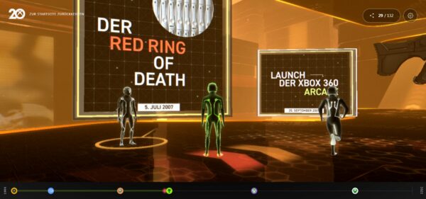 Im Xbox Museum wird vom Red Ring of Death erzählt.